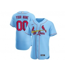 Men Women Youth Toddler St.Louis Cardinals Light Blue Custom Nike MLB Flex Base Jersey