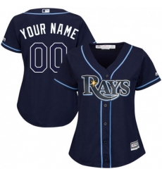 Men Women Youth All Size Tampa Bay Rays Custom Cool Base Jersey Blue