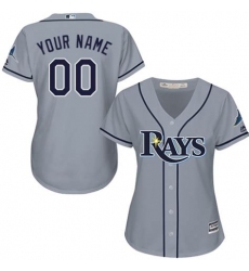 Men Women Youth All Size Tampa Bay Rays Custom Cool Base Jersey Grey