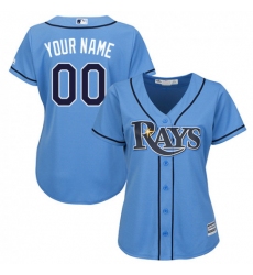 Men Women Youth All Size Tampa Bay Rays Custom Cool Base Jersey Light Blue