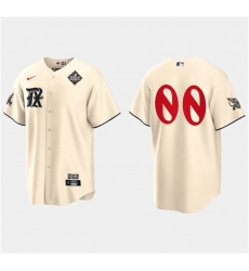 Men Texas Rangers Active Player Custom Cream 2023 World Series City Connect Stitched Baseball Jersey