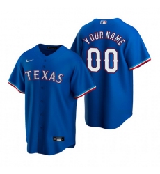 Men Women Youth Toddler All Size Texas Rangers Custom Nike Royal Stitched MLB Cool Base Jersey