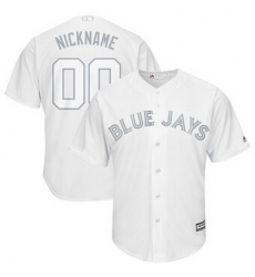 Men Women Youth Toddler All Size Toronto Blue Jays Majestic 2019 Players Weekend Cool Base Roster Custom White Jersey