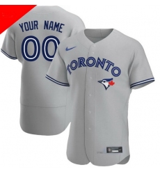 Men Women Youth Toddler TORONTO BLUE JAYS Custom Stitched Jersey Gray
