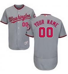 Men Women Youth All Size Washington Nationals Flex Base Authentic Collection Custom Jersey Grey