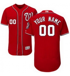 Men Women Youth All Size Washington Nationals Flex Base Authentic Collection Custom Jersey Red