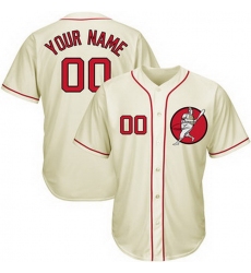 Men Women Youth Toddler All Size Washington Nationals Cream Customized Cool Base New Design Jersey