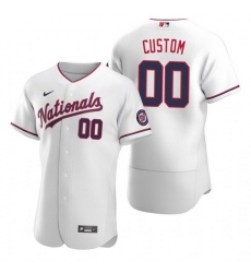 Men Women Youth Toddler All Size Washington Nationals Custom Nike White Stitched MLB Flex Base Jersey