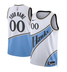 Men Atlanta Hawks Active Player Custom White 2024 25 City Edition Stitched Jersey