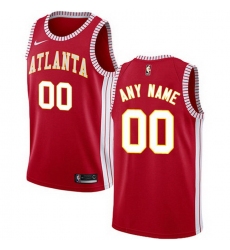 Men Women Youth Toddler All Size Nike Atlanta Hawks Customized Authentic Red NBA Statement Edition Jersey