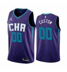 Men Women Youth Toddler All Size Charlotte Hornets Custom Purple 2019 20 Statement Edition NBA Jersey