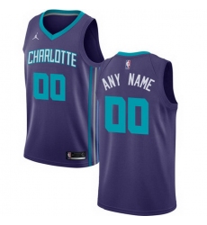 Men Women Youth Toddler All Size Nike Charlotte Hornets Purple NBA Swingman Custom Jersey