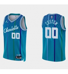 Men Women Youth Toddler Charlotte Hornets Active Player Custom 2021 22 Blue 75th Anniversary City Edition Stitched Basketball Jersey