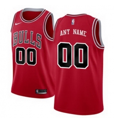 Men Women Youth Toddler All Size Chicago Bulls Nike Red Swingman Custom Icon Edition Jersey