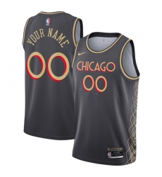 Men Women Youth Toddler Chicago Bulls City Edition Custom Nike NBA Stitched Jersey