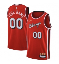 Men Women Youth Toddler Chicago Bulls Red 75th Anniversary Custom Nike NBA Stitched Jersey