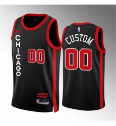 Men Women youth Chicago Bulls Active Player Custom Black 2023 24 City Edition Stitched Basketball Jersey