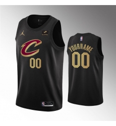Men Women Youth Cleveland Cavaliers Active Player Customized Black Statement Edition Stitched Basketball Jersey