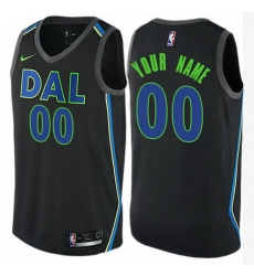 Men Women Youth Toddler All Size Nike Dallas Mavericks Customized Authentic Black NBA City Edition Jersey