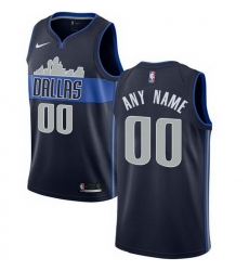 Men Women Youth Toddler All Size Nike Dallas Mavericks Customized Authentic Navy Blue NBA Statement Edition Jersey