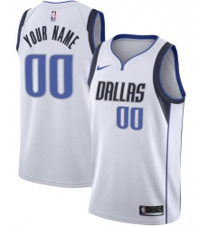 Men Women Youth Toddler Dallas Mavericks White Custom Nike NBA Stitched Jersey