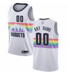 Men Women Youth Toddler All Size NBA Denver Nuggests Customized Jersey 003