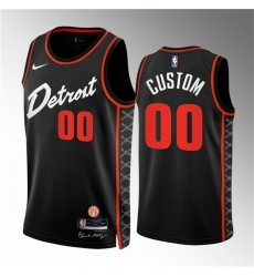 Men Women youth Detroit Pistons Active Player Custom Black 2023 24 City Edition Stitched Basketball Jersey
