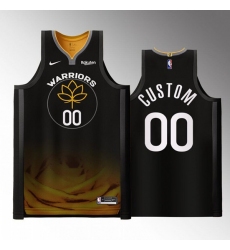 Men Women Youth Golden State Warriors Active Player Customized 2022 23 Black City Edition Stitched Basketball Jersey