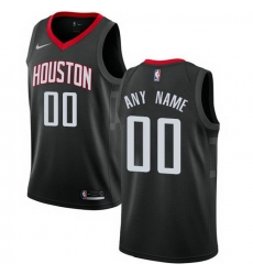 Men Women Youth Toddler All Size Nike Houston Rockets Customized Swingman Black Alternate NBA Statement Edition Jersey
