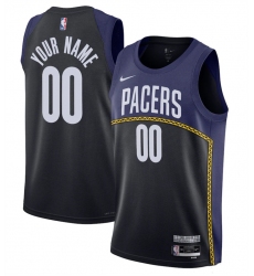 Men Women Youth Indiana Pacers Active Player Custom Navy Black 2022 2023 City Edition Stitched NBA Jersey