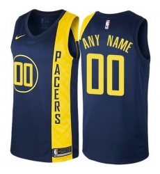 Men Women Youth Toddler All Size Nike Indiana Pacers Customized Authentic Navy Blue NBA City Edition Jersey