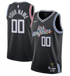 Men Women Youth Los Angeles Clippers Active Player Custom 2022 23 Black City Edition Stitched Jersey
