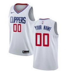 Men Women Youth Toddler All Size Nike Los Angeles Clippers Customized Authentic White NBA Association Edition Jersey