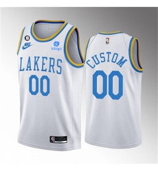 Men Women Youth Los Angeles Lakers Active Player Cutom 2022 23 White No 6 Patch Classic Edition Stitched Basketball Jersey