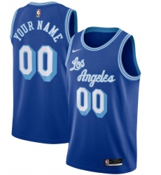 Men Women Youth Toddler Los Angeles Lakers Blue Custom Nike NBA Stitched Jersey