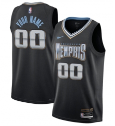 Men Women Youth Memphis Grizzlies Active Player Custom Black 2022 2023 City Edition Stitched Jersey