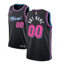 Men Women Youth Toddler All Size Miami Heat Nike Black 2018 19 Swingman Custom City Edition Jersey