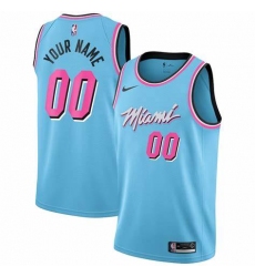 Men Women Youth Toddler Miami Heat Blue Pink Custom Nike NBA Stitched Jersey