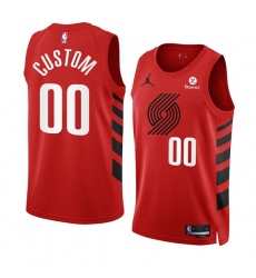 Men Women Youth Toddler Portland Trail Blazers Active Player Custom 2022 23 Red Statement Edition Swingman Stitched Basketball Jersey