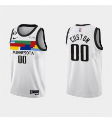 Men Women Youth Minnesota Timberwolves Active Player Custom 2022 23 White City Edition Stitched Basketball Jersey