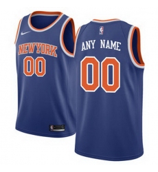 Men Women Youth Toddler All Size New York Knicks Nike Blue Swingman Custom Icon Edition Jersey