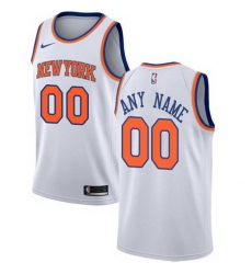 Men Women Youth Toddler All Size Nike New York Knicks Customized Authentic White NBA Association Edition Jersey