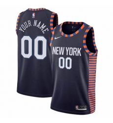 Men Women Youth Toddler New York Knicks Navy Custom Nike NBA Stitched Jersey