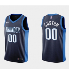 Men Women Youth Toddler Oklahoma City Thunder Active Player Custom Navy Stitched Basketball Jersey
