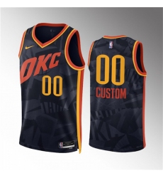 Men Women youth Oklahoma City Thunder Active Player Custom Black 2023 24 City Edition Stitched Basketball Jersey