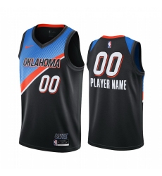 Nike Thunder Custom Black NBA Swingman 2020 21 City Edition Jersey 
