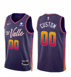 Men Women youth Phoenix Suns Active Player Custom Purple 2023 24 City Edition Stitched Basketball Jersey