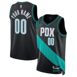 Portland Trail Blazers Nike Unisex 2025 2026 City Edition Swingman Custom Jersey Black