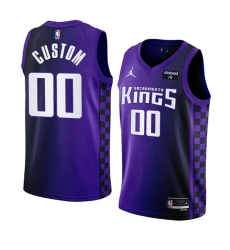 Men Women youth Sacramento Kings Active Player Custom Purple 2023 24 Statement Edition Swingman Stitched Basketball Jersey