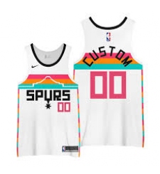 Men Women Youth San Antonio Spurs 2021 White City Edition Custom jersey